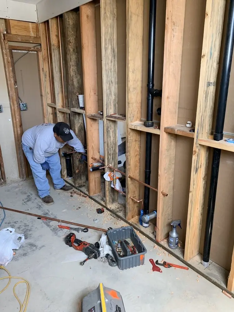 Commercial rough-in plumbing for Water Heater Replacement in Wharton